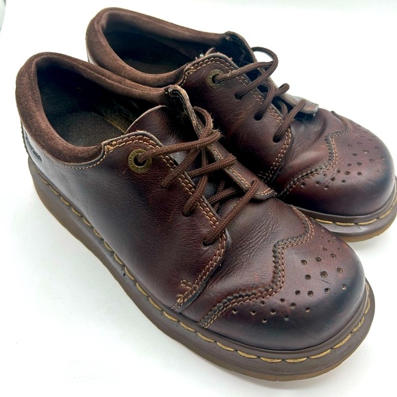 Dr. Martens Other - RARE VINTAGE Dr. Martens 11664 Brown Leather Brogue Oxfords men’s size 7 Y2K